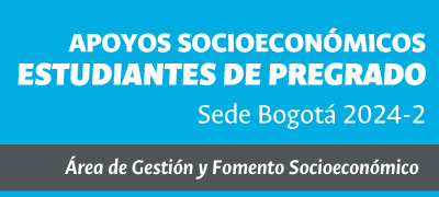 Apoyos socioeconómicos estudiantiles pregrado – Sede Bogotá 2024-02