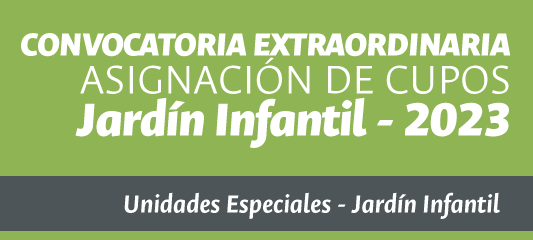 Convocatoria extraordinaria para asignación de cupos Jardín Infantil 2023